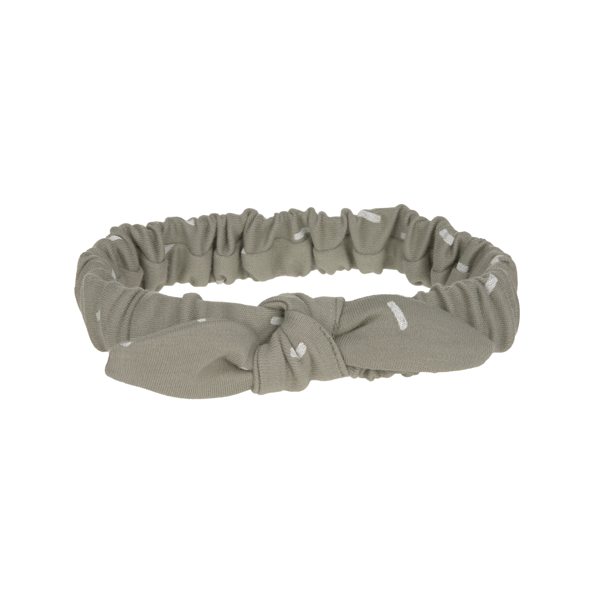 Baby-Stirnband aus 100% Bio-Baumwolle GOTS - "Olive Speckles" kiglu-laessig-stirnband-speckles