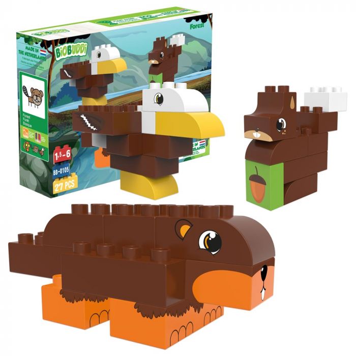 Entdecker-Set Wild Life Forest BB-0105 kiglu-biobuddy-bausteine1019