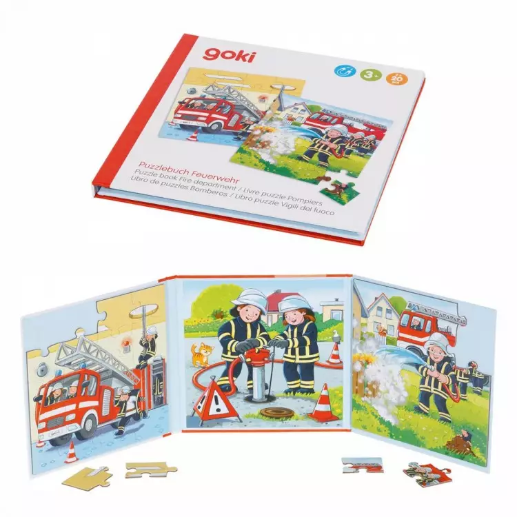 Goki Puzzlebuch - Feuerwehr goki-magnetisches-puzzlebuch-feuerwehr-2-puzzle-ab-3-jahren
