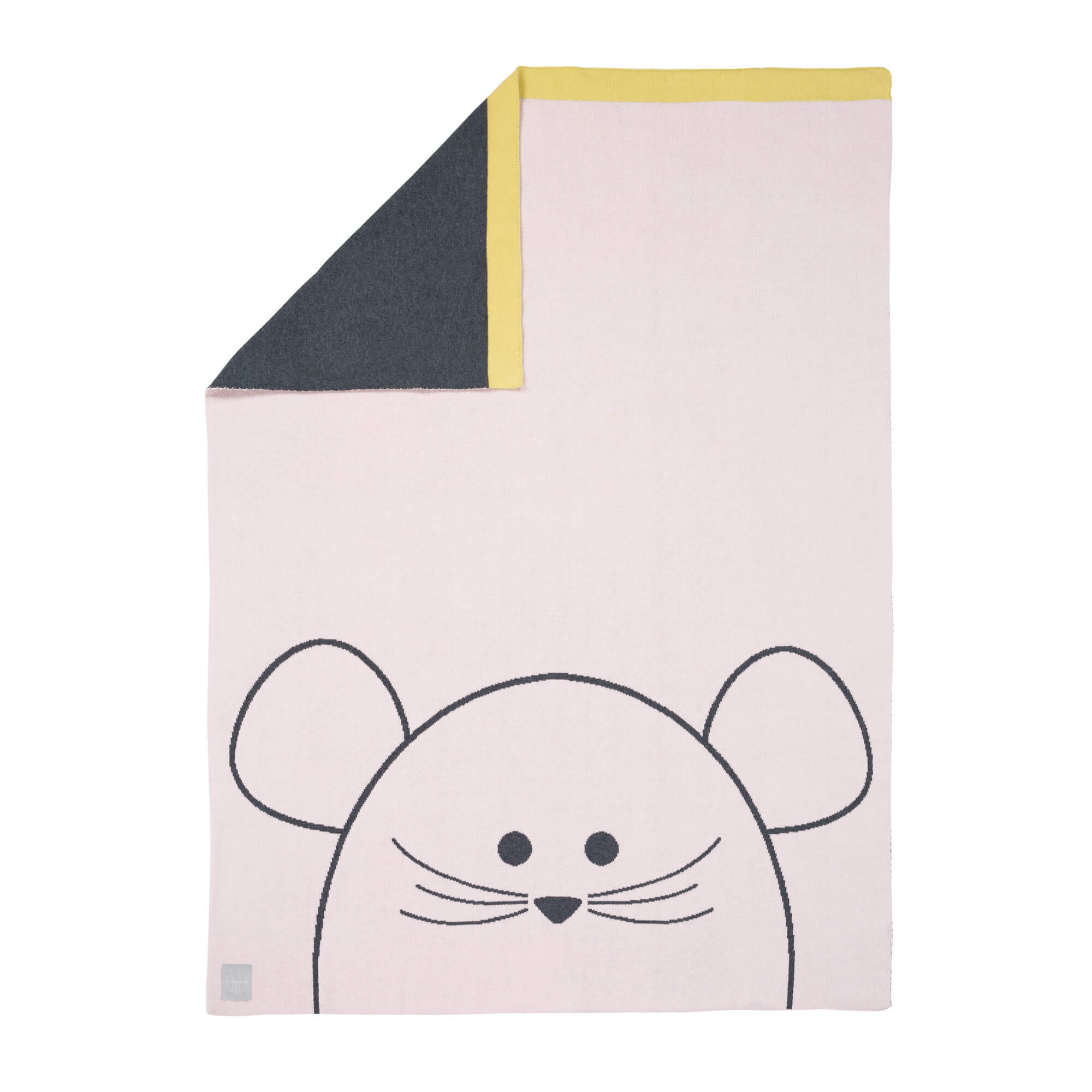 Baby-Decke GOTS "Little Chums Mouse" 75x100 cm kiglu-laessig-decke-maus