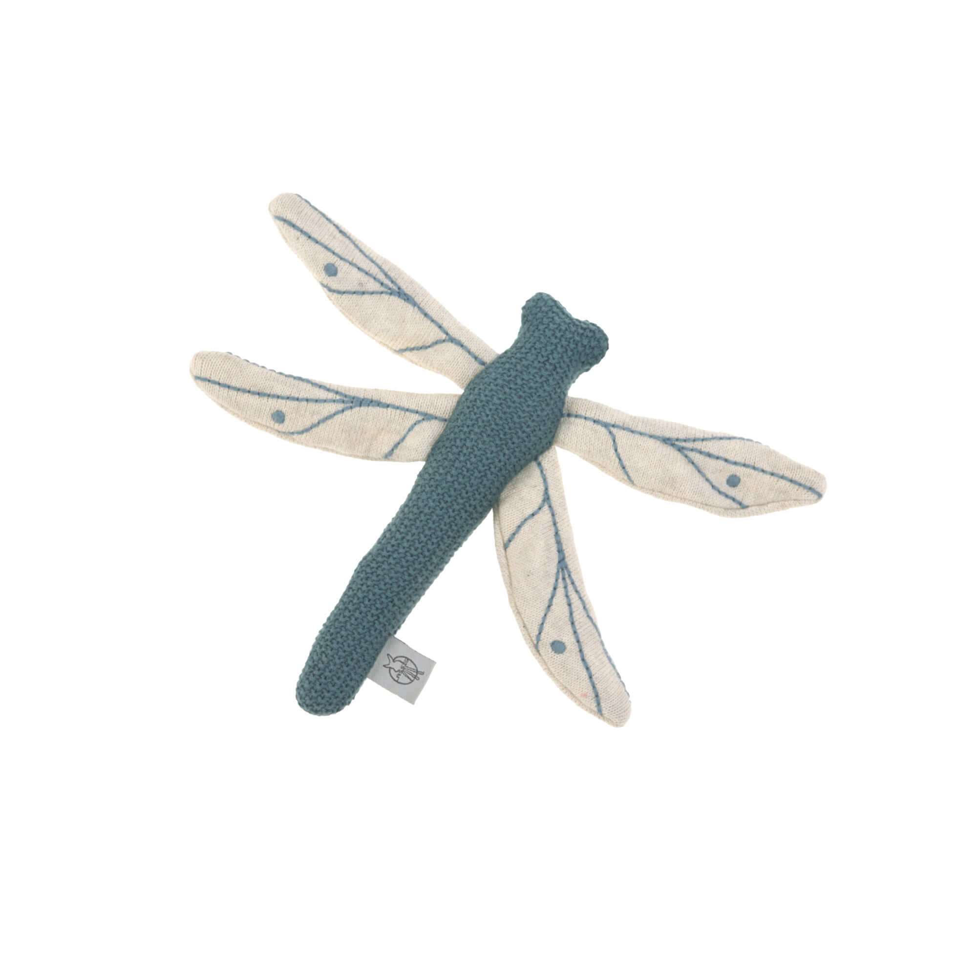 Kuscheltier-Rassel mit Knisterpapier "Garden Explorer Dragonfly" Libelle Grün