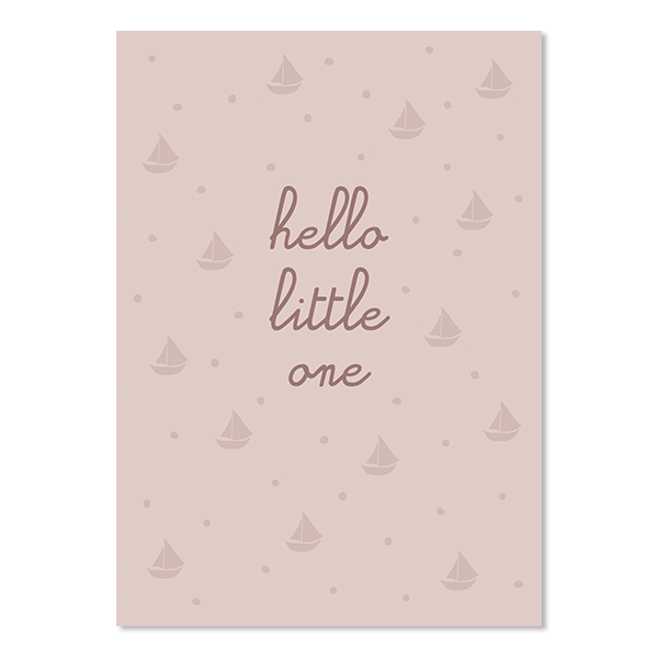 ava-yves-postkarte-hello-little-one-rosa-60106 ava-yves-postkarte-hello-little-one-rosa-60106