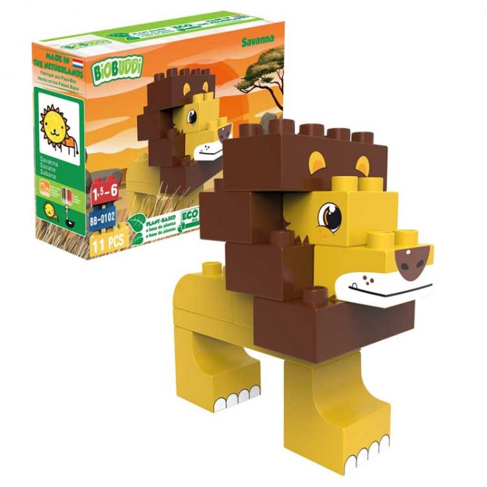 Entdecker-Set Wild Life Savanna BB-0102 kiglu-biobuddy-bausteine94