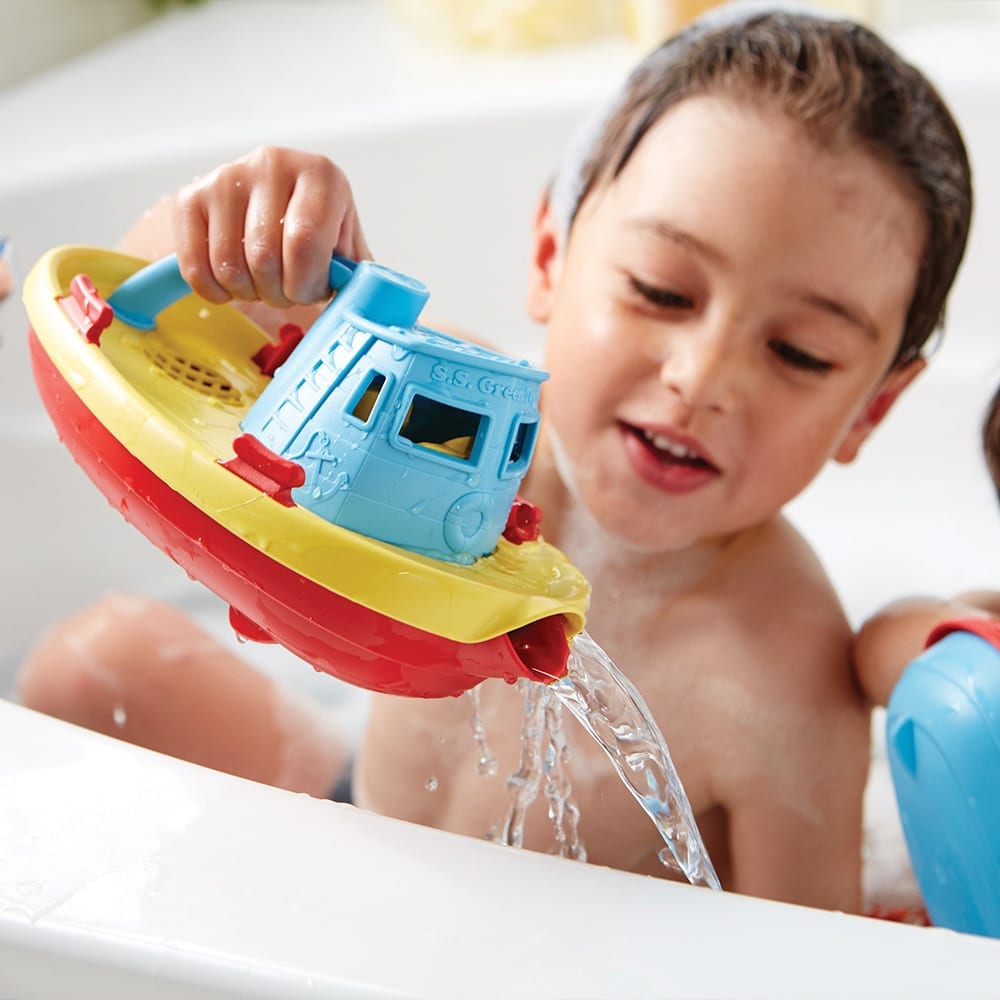 Dampfschiff kiglu-greentoys-schiff