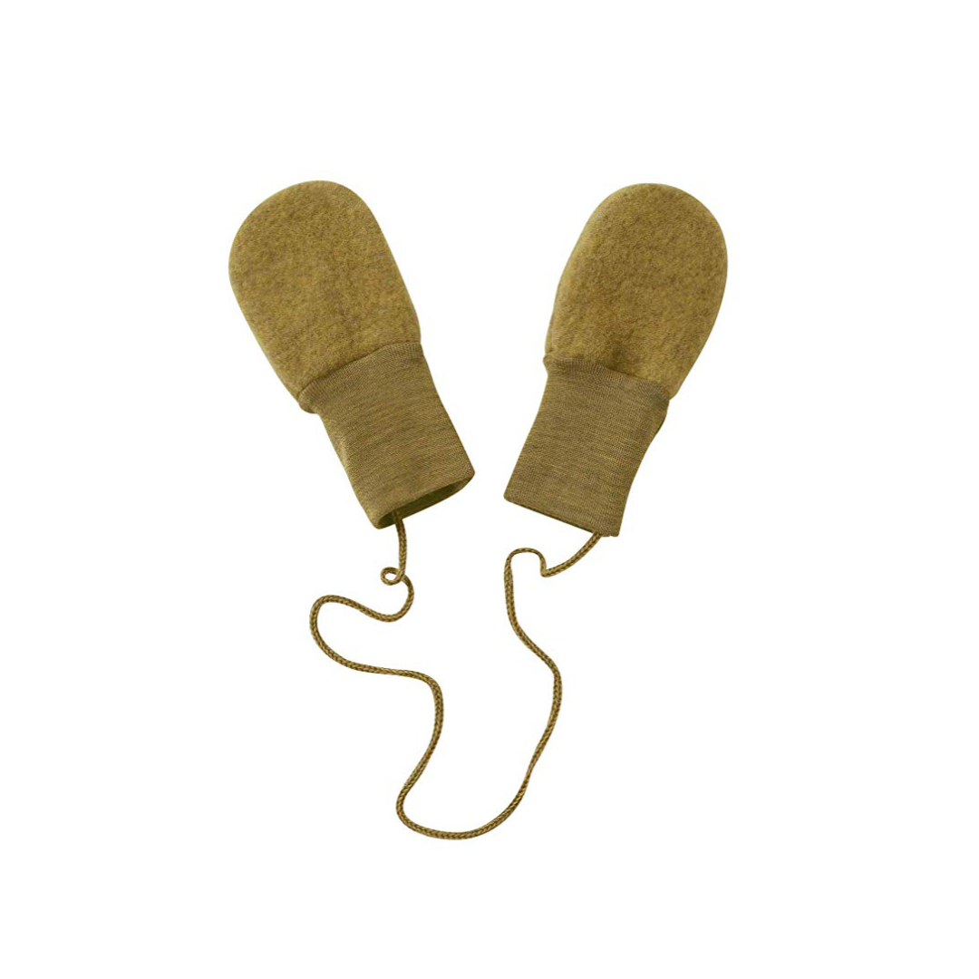 Bio Merino Baby-Handschuhe Safran Melange merino-handschuhe-grau