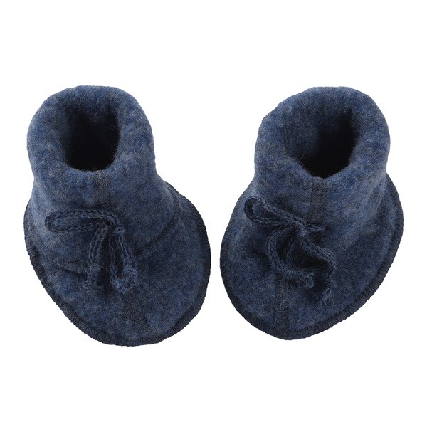 Baby-Schühchen mit Bändel in Blau Melange engel-baby-schuehchen-mit-baendel-blau-melange-30116 1280x1280