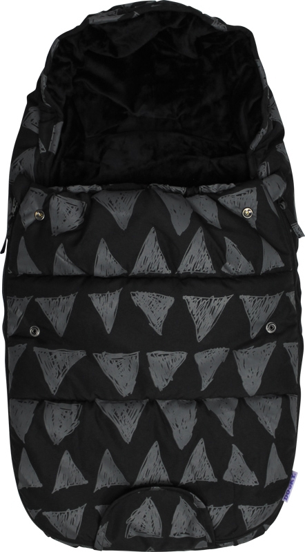 Dooky - Fußsack SMALL - Schwarzes Tribal KIGLU-DOOKY-FUSSSACK