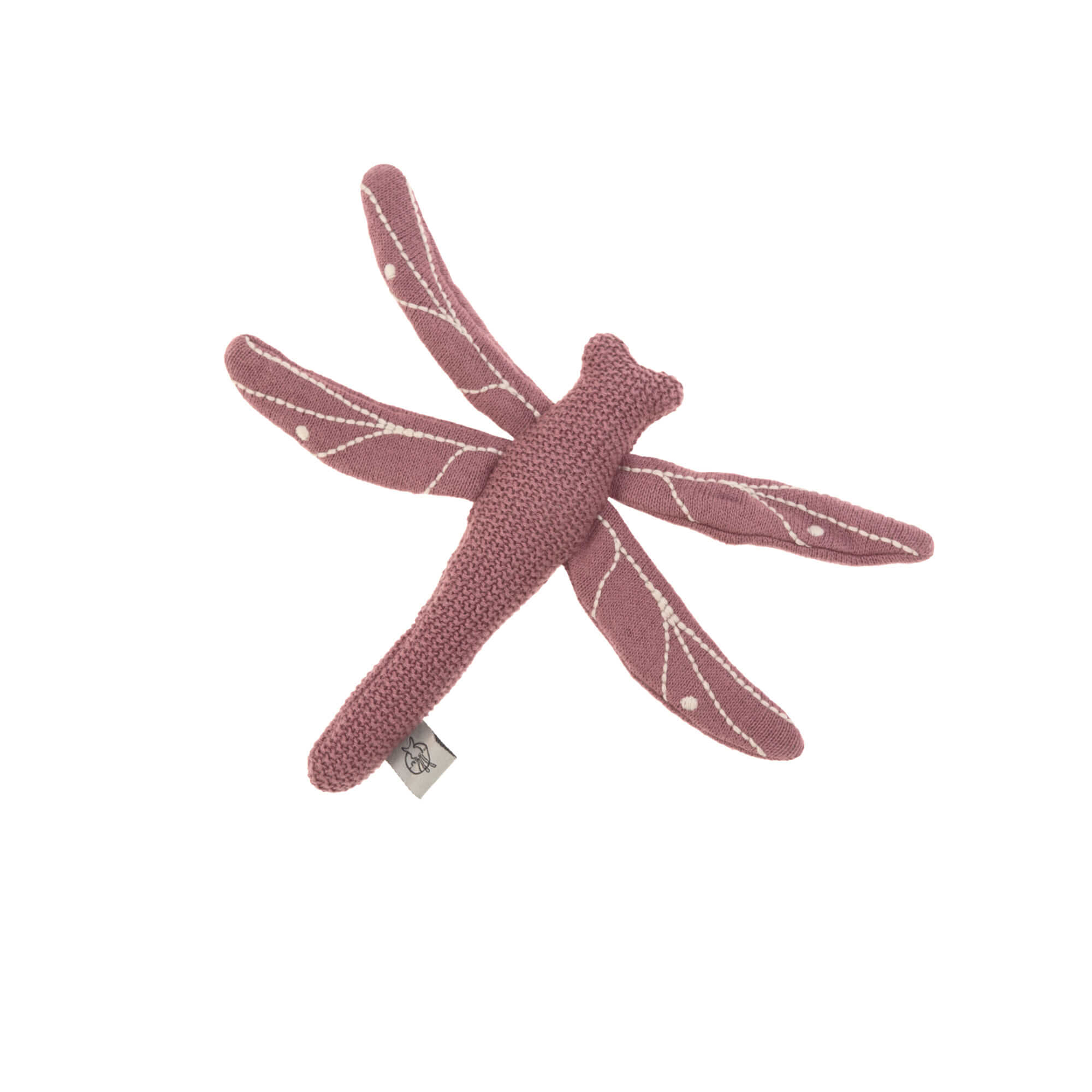 Kuscheltier-Rassel mit Knisterpapier "Garden Explorer Dragonfly" Libelle Rot