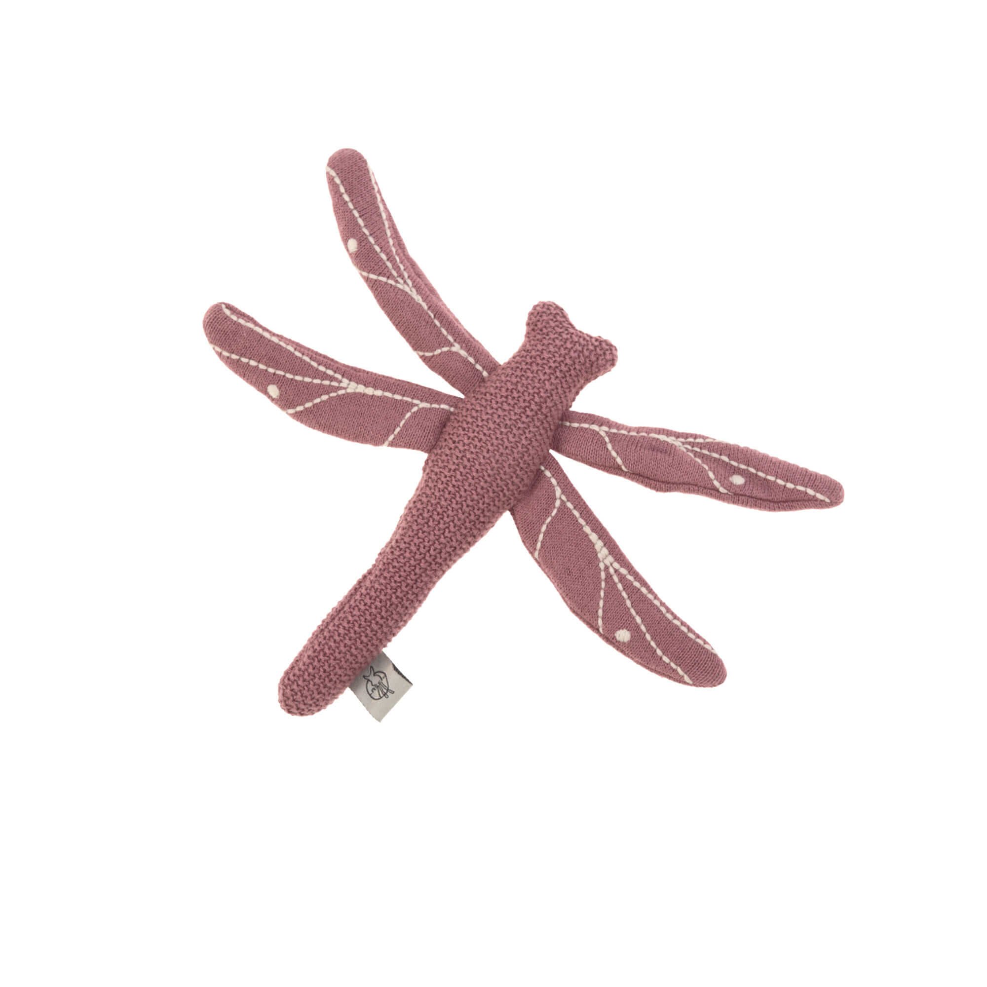 Kuscheltier-Rassel mit Knisterpapier "Garden Explorer Dragonfly" Libelle Rot kiglu-laessig-libelle1