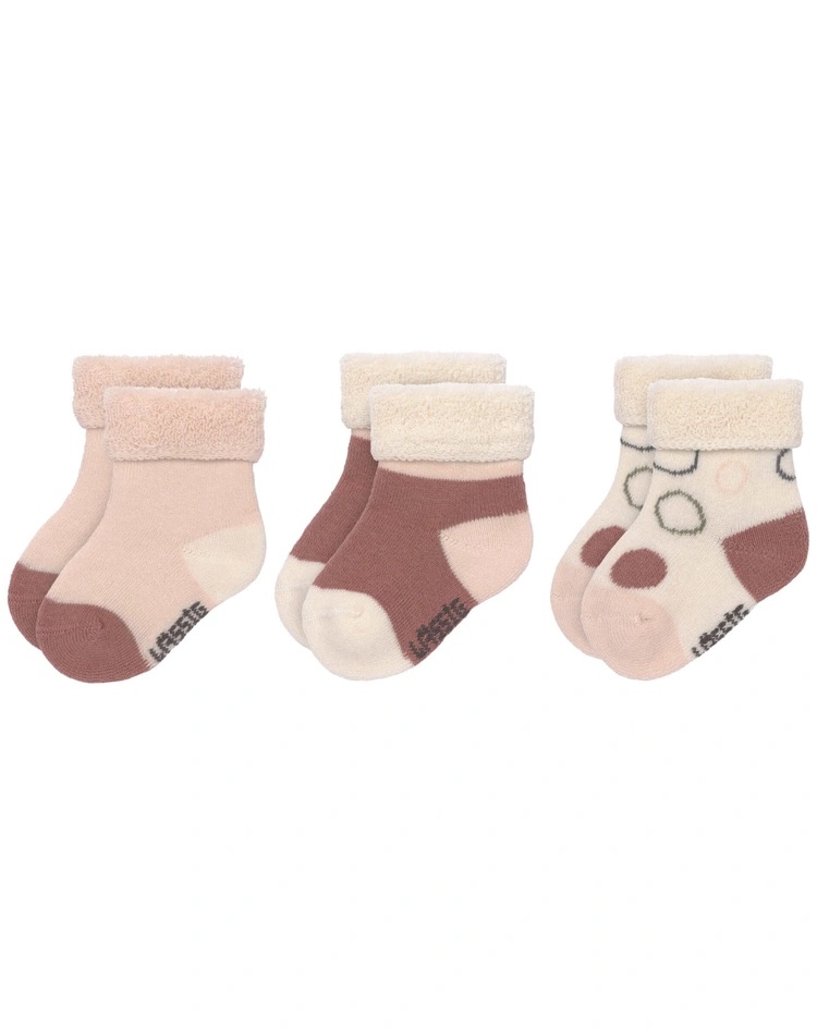 Baby-Socken (3er-Pack) aus Bio-Baumwolle GOTS - "Offwhite" erstlings-socken-dots-3er-pack-in-offwhite-powder-599888092