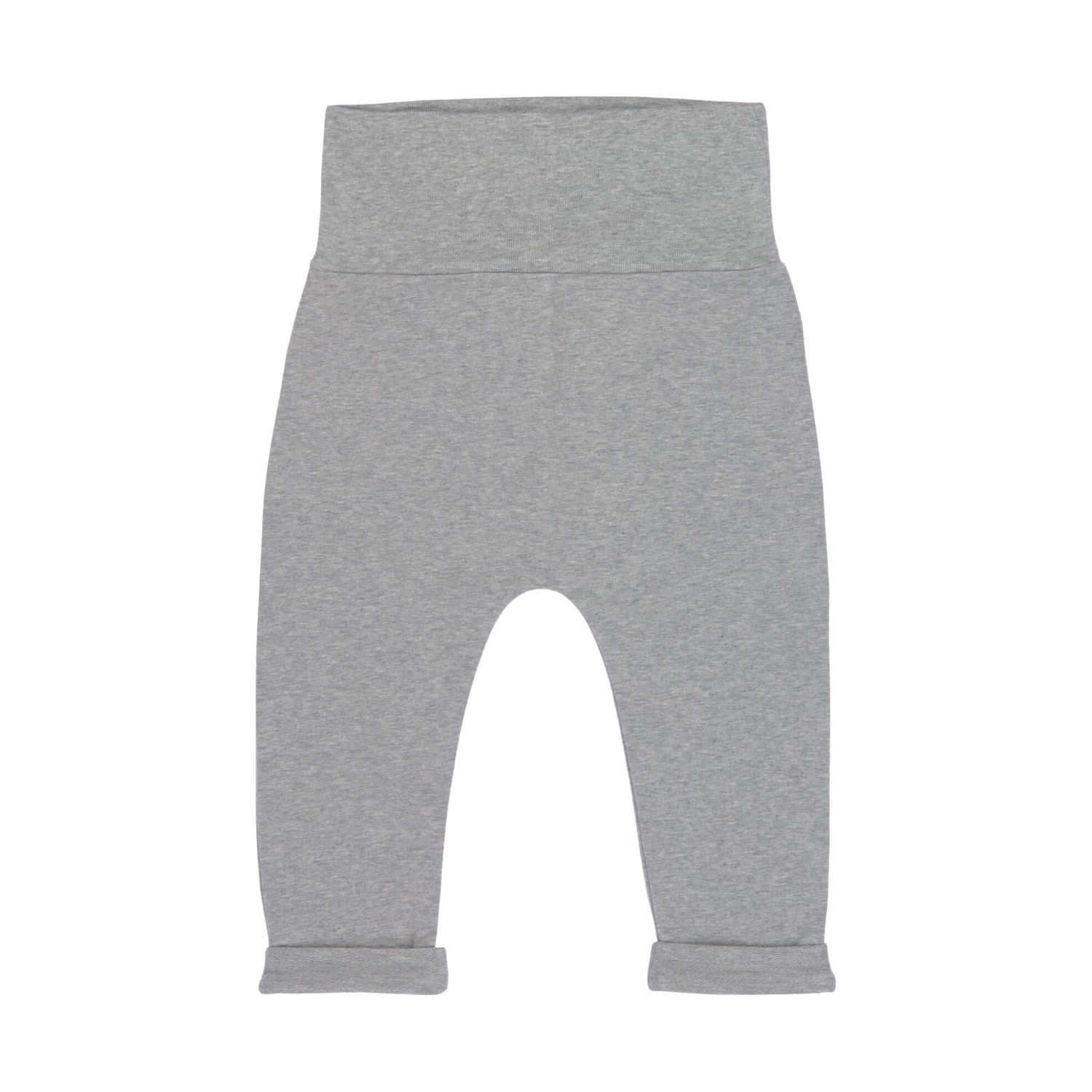 Baby-Hose aus Bio-Baumwolle GOTS  "Grau Meliert" laessig broekje grey melange mt. 62-68