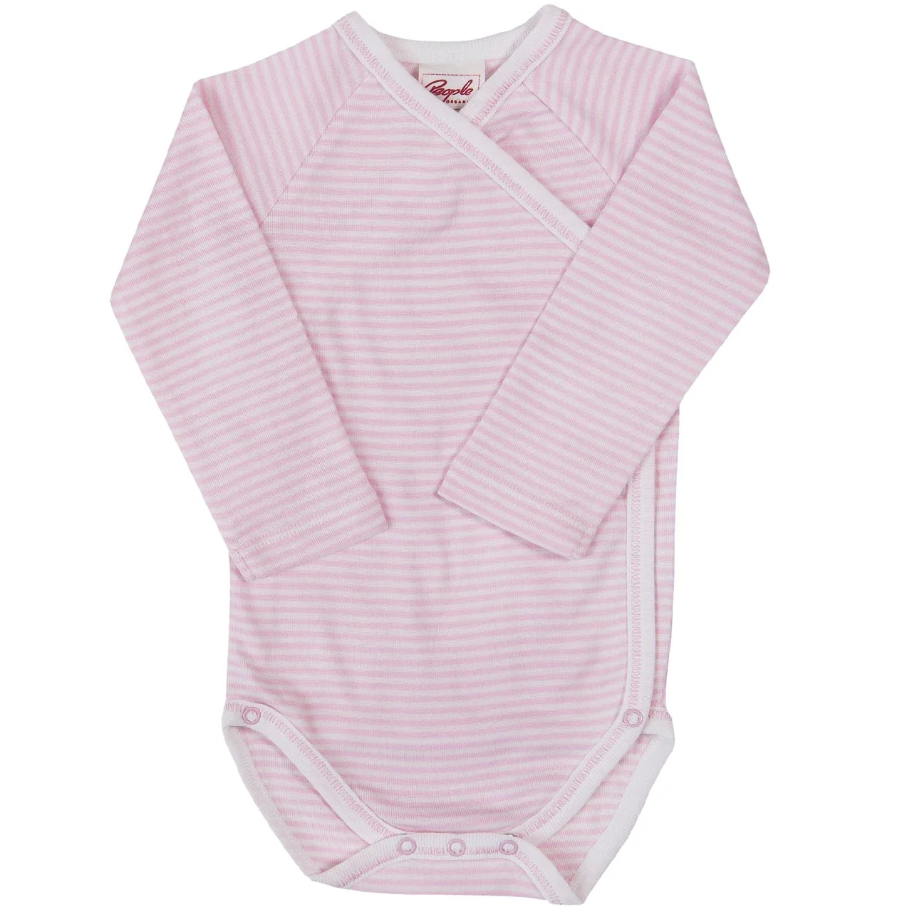 Wickelbody aus Bio-Baumwolle Rosa Geringelt people-wear-organic-wickelbody-langarm-streifen-bio-20-rosa