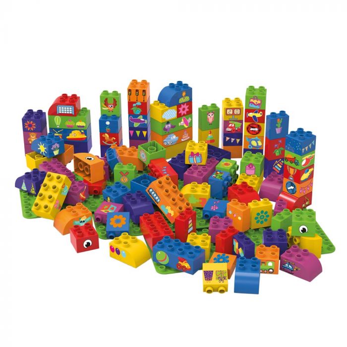 Entdecker-Set Symbole Feizeit mit 3 Basisplatten BB-0010 kiglu-biobuddy-bausteine104