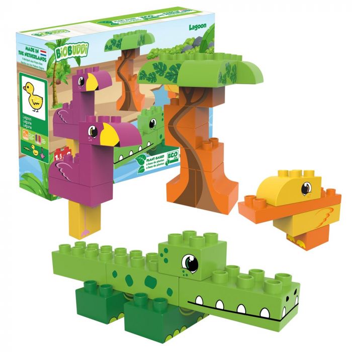 Entdecker-Set Wild Life Lagoon BB-0107 kiglu-biobuddy-bausteine1023