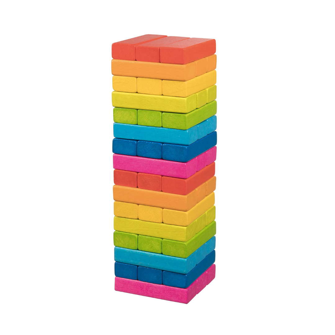 Goki Geschicklichkeitsspiel Wackelturm Regenbogen KIGLU-GOKI-STAPELTURM-BUNT