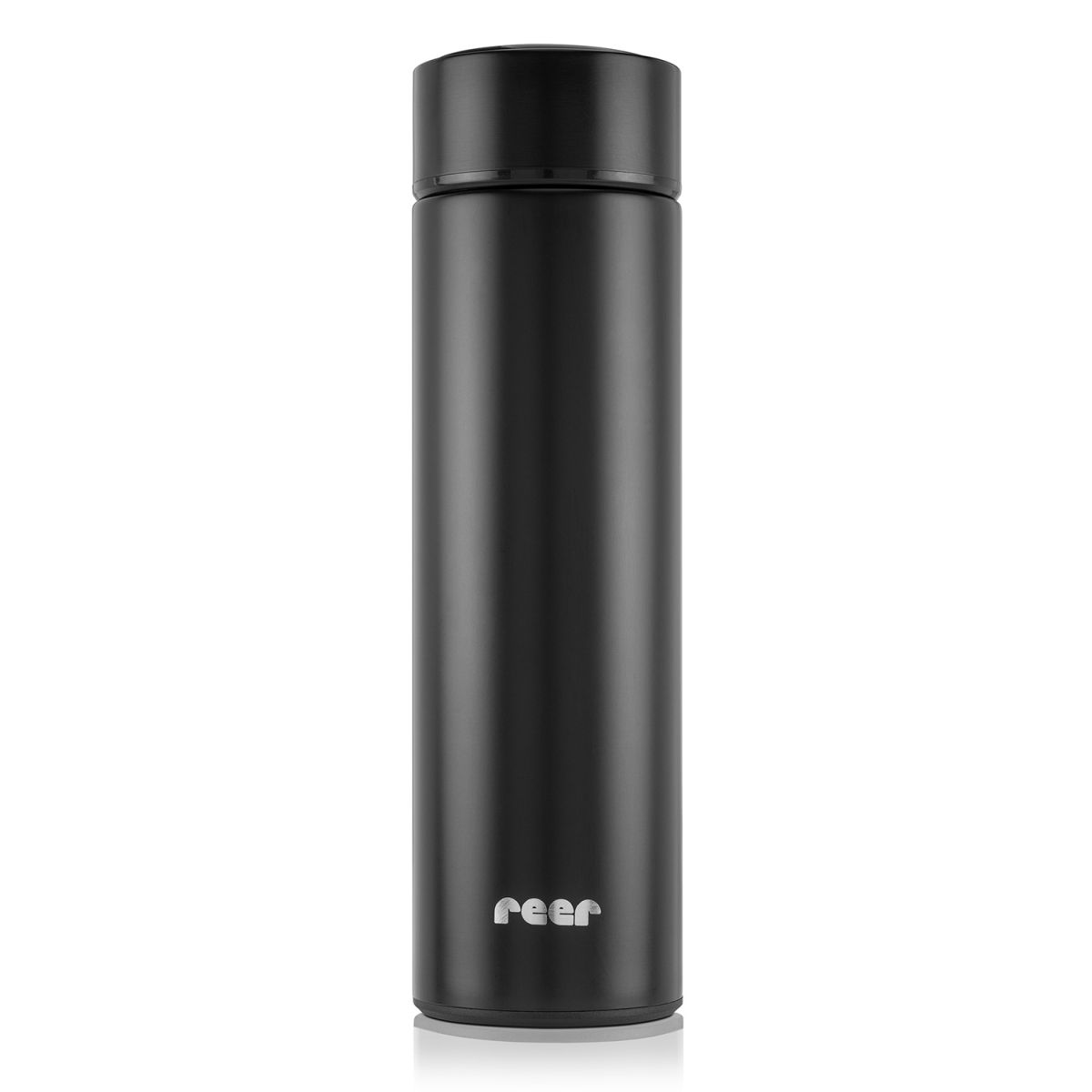 reer ColourDesign Edelstahl-Isolierflasche, 450 ml schwarz KIGLU-REER-DESIGNBOTTLE