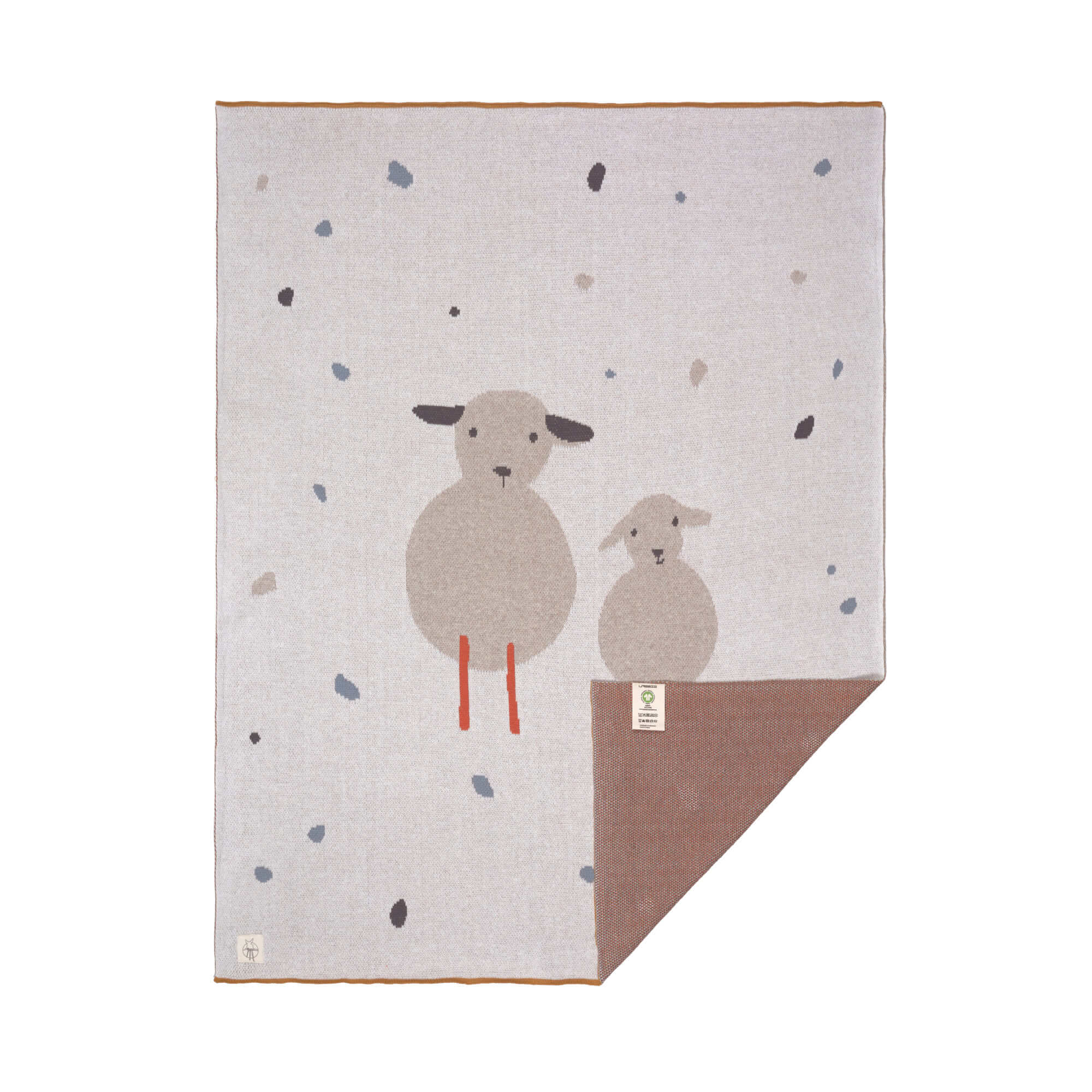 Baby-Decke GOTS "Tiny Farmer Sheep" 80x100 cm