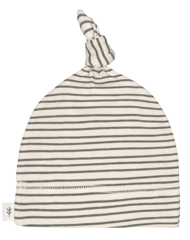 Baby-Mütze aus 100% Bio-Baumwolle GOTS - "Gestreift Grau" interlock-beanie-striped-in-grey-anthracite-599888299.jpg