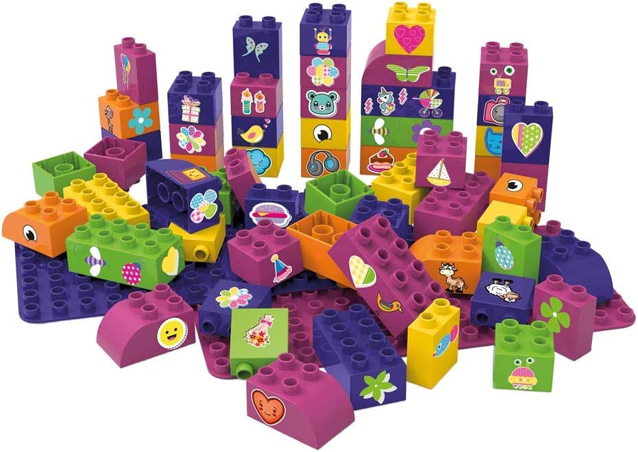 Entdecker-Set Symbole Party mit 2 Basisplatten BB-0009 kiglu-biobuddy-bausteine1