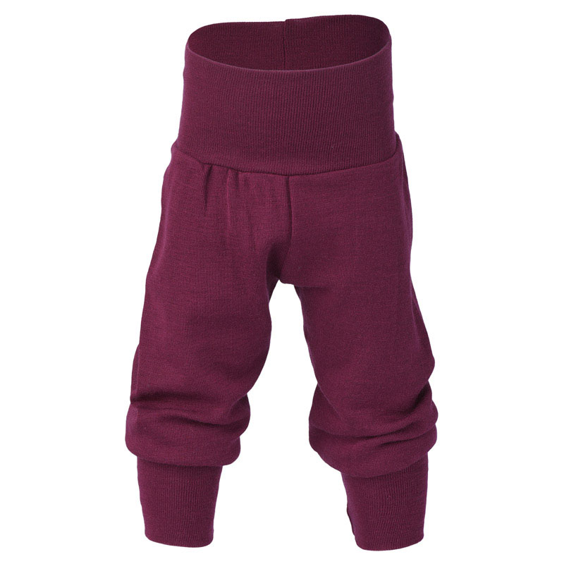Baby-Hose Wolle-Seide in Orchidee Engel-Babyhose-nabelbund-orchidee-blank-122334-oeko-planet