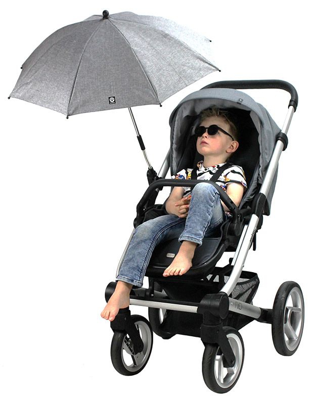 Dooky - Universal Sonnenschirm Kinderwagen Grau