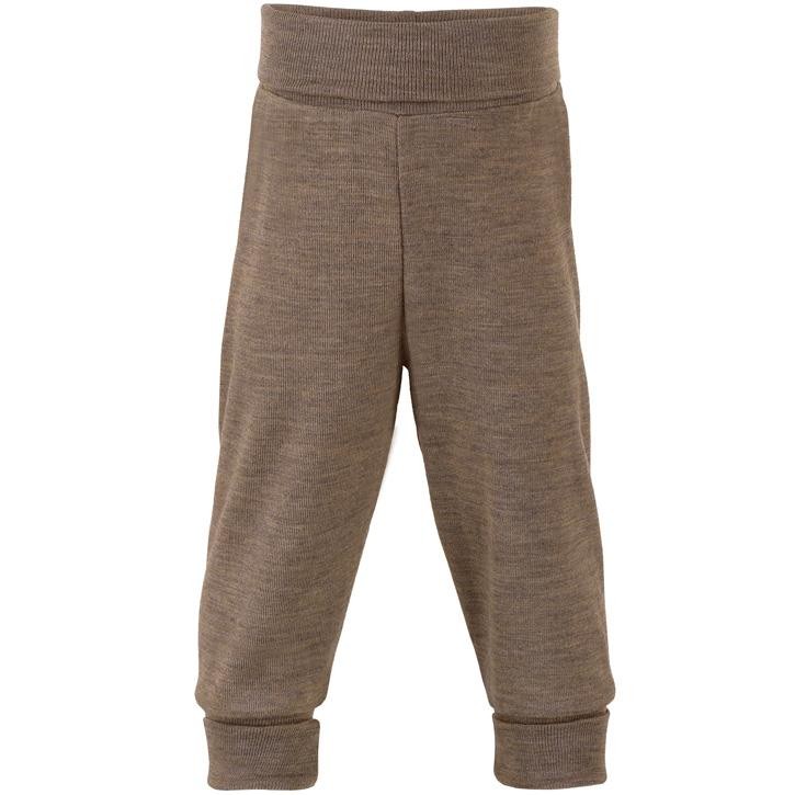 Baby-Hose Wolle-Seide in Walnuss engelbabyhosemitnabelbundwalnuss7480wolleseide pro1 65936