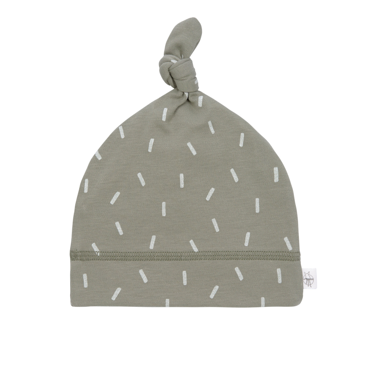 Baby-Mütze aus 100% Bio-Baumwolle GOTS "Speckles Olive" laessig-beanie-speckles-olive