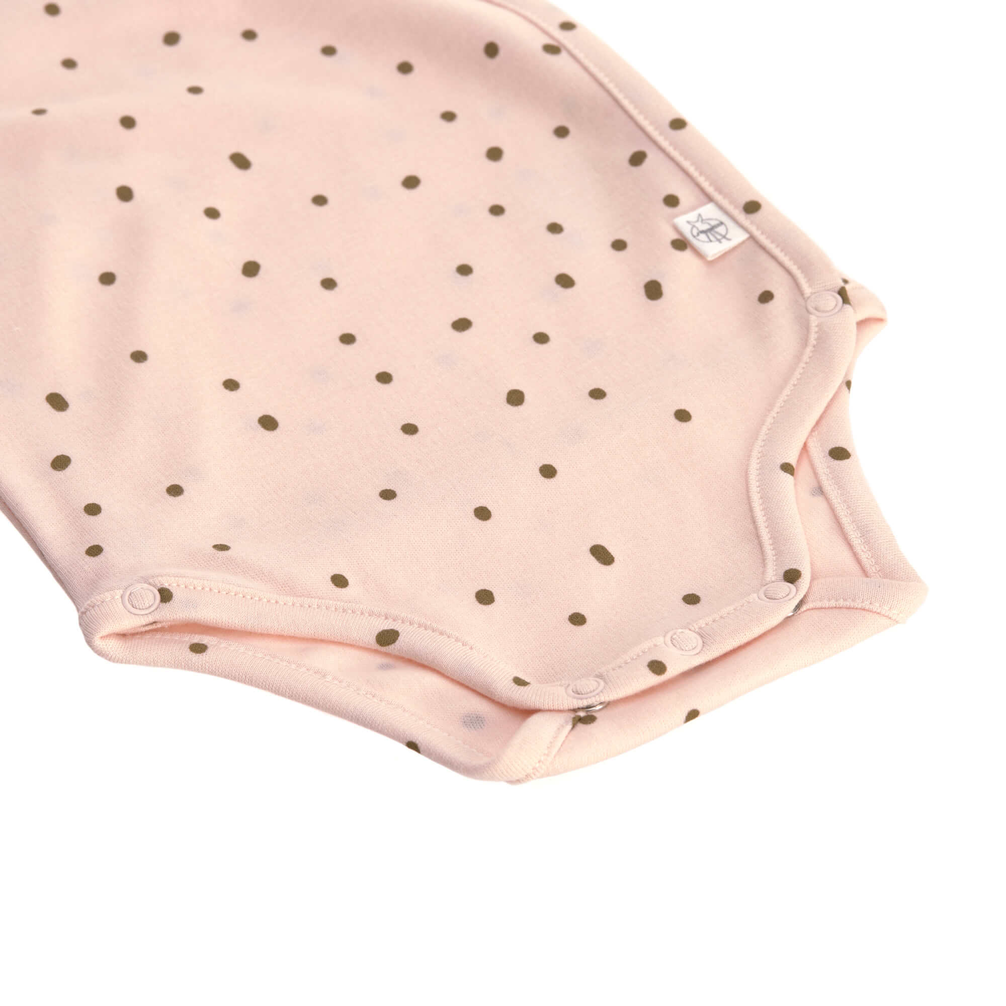 Langarm Baby-Body GOTS "Dots Pink Powder"