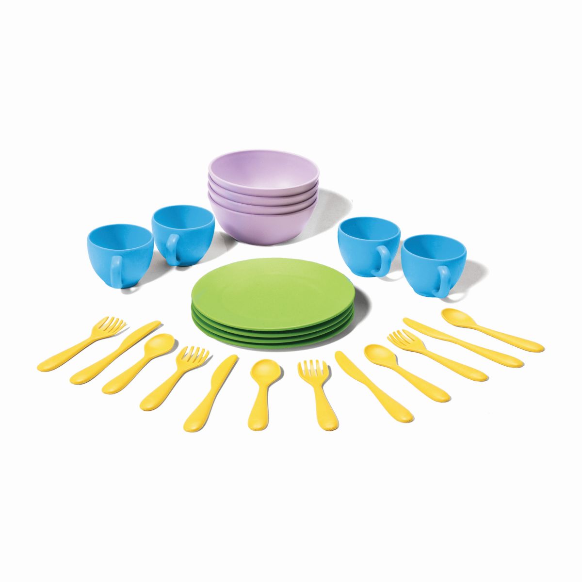 Spiel-Essgeschirr CL8664052-Geschirrset-24-Teile-Greentoys-1