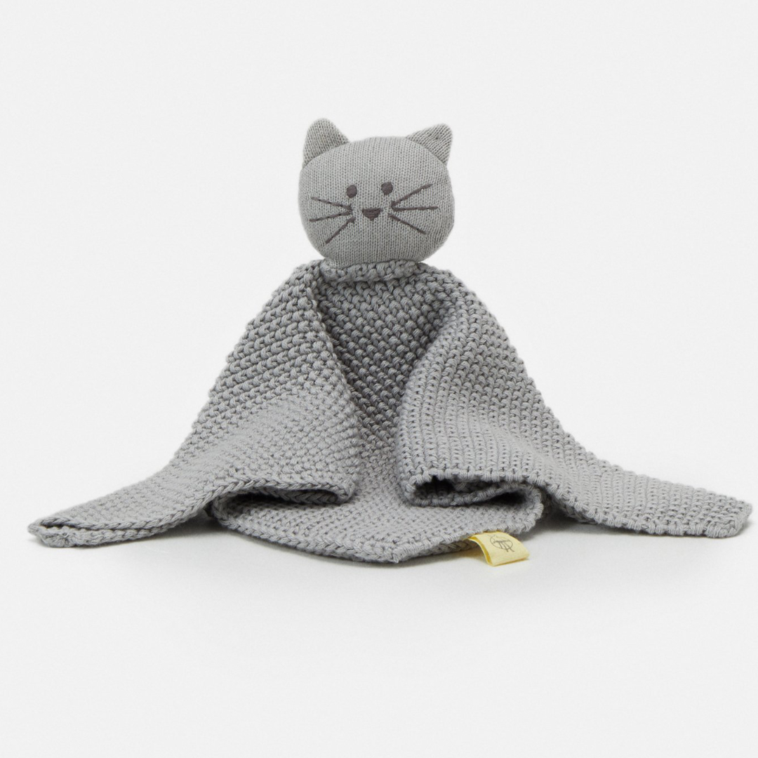 Schnuffeltuch aus Bio-Baumwolle GOTS "Little Chums Cat" Ohne Titel
